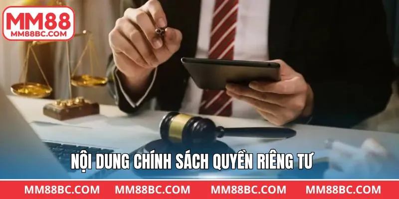 Các định định quan trọng có trong chính sách riêng tư 